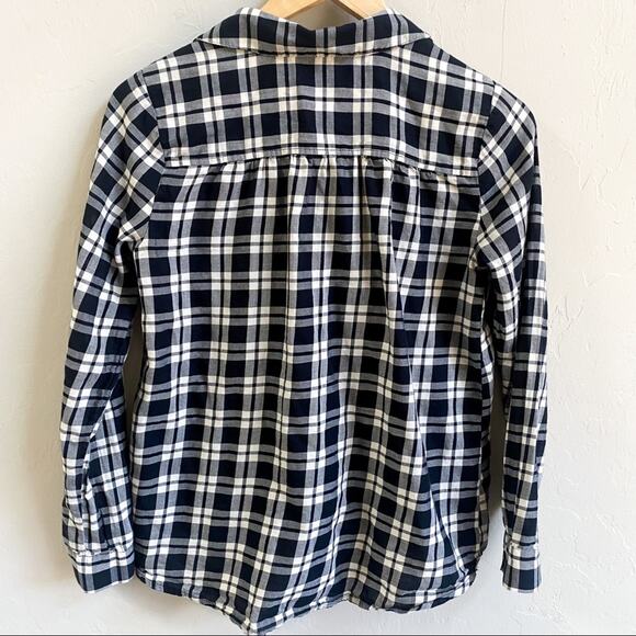 Madewell Arion Faux Wrap‎ Plaid Top - Picture 3 of 5